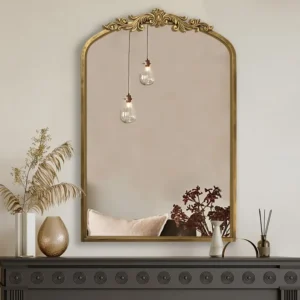 antiqued Gold  Mirror, 36 X 24 Arched