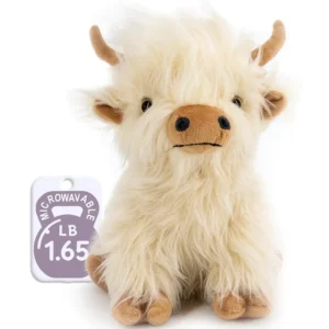 Microwavable Highland Cow Weighted Plush Heating Pad