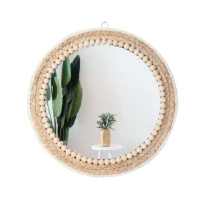 Wall Mounted Round Mirror 15 Inch Circle