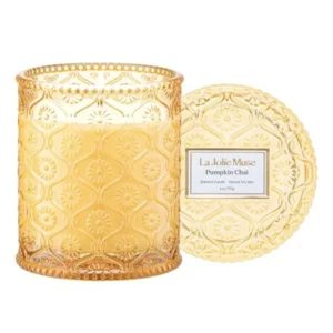 Santal Scented Candle Saffron, and Leather 6 oz